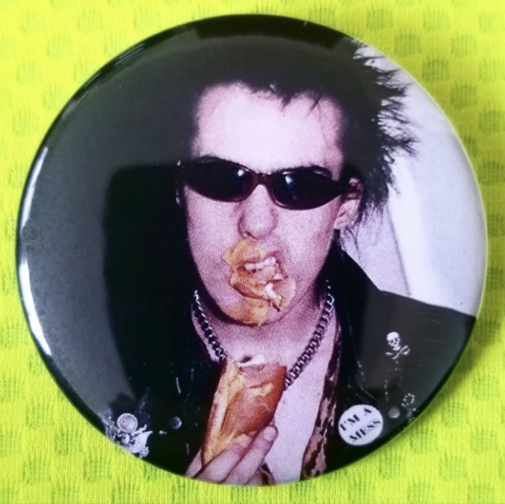 2.25 inch Sid vicious button badge pin
